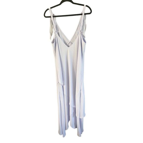 Cabernet Womens White V-Neck Sleeveless Asymmetrical Hem Dress With Robe Size XL - Picture 14 of 16